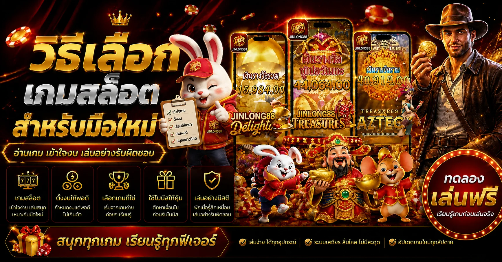 JINLONG88 วิธีเลือกเกมสล็อตสำหรับมือใหม่